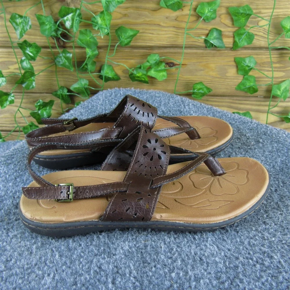 B.O.C Women  Thong Brown Synthetic Sz 6‎ Medium Gently Used 2025
